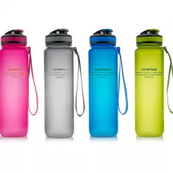 UZSPACE Plastic Sports Water Bottle (1000ml) TRITAN BPA FREE Leak-proof Cycling Riding For Outdoor