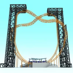 Vertical Roller Coaster 3D model