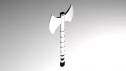 Viking axe Low-poly  3D model