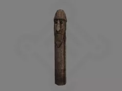Viking pole god Odin Low-poly  3D model