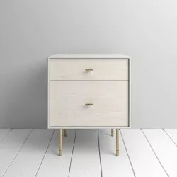 West Elm Modernist Wood  Lacquer Nightstand  Winter Wood 3D model
