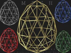 Wire Egg Low-poly  3D model