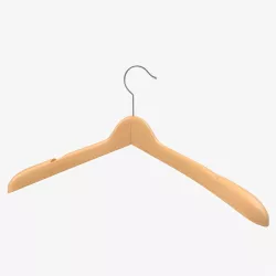 Wooden Clothes Hanger 3D model