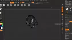 Zbrush robotic alien head 3D model