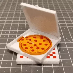 1/10 Scale Pizza + Pizza Box for 1/10 Action Figures