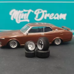 1/64 Stretched Tyre Yokohama Advan HF Type-D A008