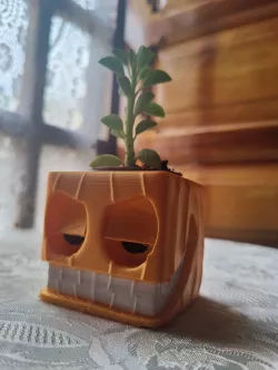 3 Halloween Pumpkin Heads (Flower Pot / Candy Bucket)