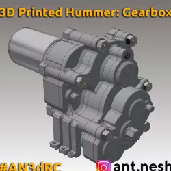 3D Printed Hummer H1 / Humvee Gearbox by [AN3DRC]