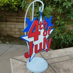 4th of July Hanging Sign