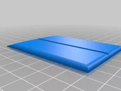 8" Scrub plane iron template