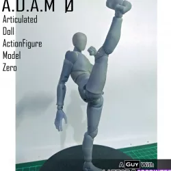 A.D.A.M 0 (Articulated Doll Actionfigure Model 0) - Resin 3D Printed