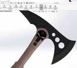 AIRSOFT KNIFE DUMMY AIRSOFT TOMAHAWK KNIFE