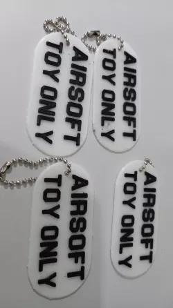 Airsoft Tag "Airsoft Toy Only"