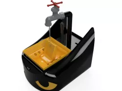 Automatic drinking fountain for cats with proximity sensor
