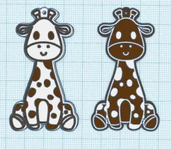 Baby giraffe keychain