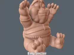 Baby Sinclair (Easy print no support)
