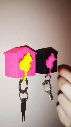 BirdHouse Wall KeyHolder