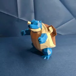 Blastoise Low Poly Pokemon