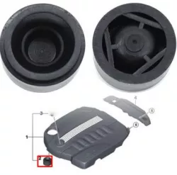 BMW Rubber Engine Cover Bracket (TPU)