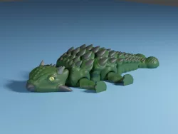 Bumpy the Ankylosaurus Flexi Articulated Dinosaur