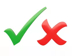 Check Mark and Cross Mark