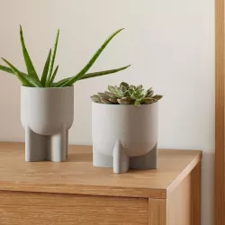 Concrete Tabletop Planters 3D Print Stl File - 3D Print Planter Model