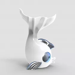 Cute Fish Planter - STL for 3D printing