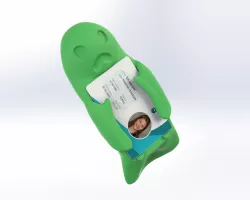 Cute ghost ID card frame\holder