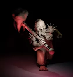 Dwarf Miniature - Giant Molar Weapon