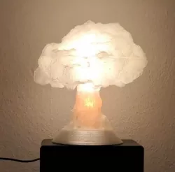 Dynamic nuke lamp - no resize or long print needed // Missing part fixed