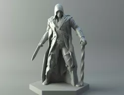 Elf assassin - D&D miniature.