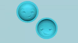 Emoji 05 Smirking - Molding Arrangement EVA Foam Craft