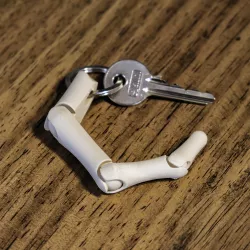 Finger bone keychain