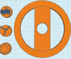 Flames of War Engineer Template for Mines, Road Blocks and Barbed Wire