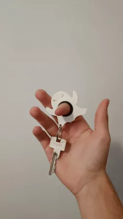 Ghost keychain spinner halloween keyspinner NO BEARING
