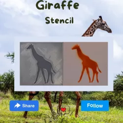 Giraffe Stencil