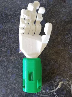 Hand prosthesis for servomotor controlled 9g