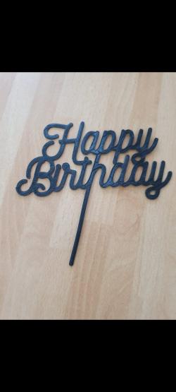 ▷ happy birthday cake topper printable 3d models 【 STLFinder 】