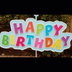 Happy Birthday Sign