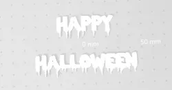 Happy Halloween, Bloody, Blood Drip Letters, Bloody Letter, 2D Wall Art, Sign, Scary, Horror, Spooky