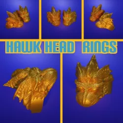 Hawk Head Ring