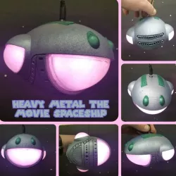 Heavy Metal Movie Light Up Ship