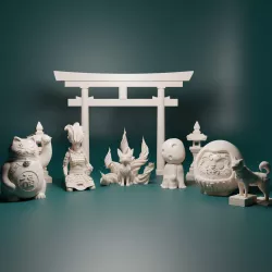 japanese lucky creatures