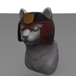 Judge Dredd Cat Mask