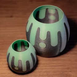 Leaking paint Vase
