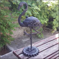 mechanical flamingo