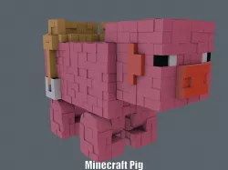 Minecraft Pig (Easy print and Easy Assembly)