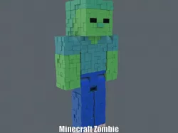 Minecraft Zombie (Easy print and Easy Assembly)