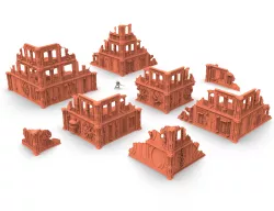 Modular industrial buildings for wargaming steampunk terrain