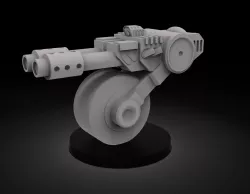 Mono Wheel Sentry Turret Cannon - Presupported
